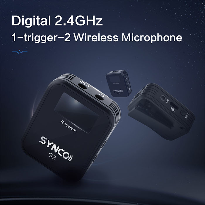 楽天市場】SYNCO G2 A2 2台送信機・1台受信機セット ワイヤレスマイク