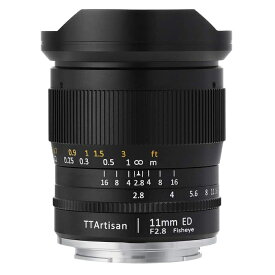 【正規品】 TTArtisan 11mm f/2.8 魚眼カメラレンズ 単焦点レンズ Fisheye ED  (ソニーE) Sony E