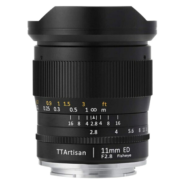 【正規品】 TTArtisan 11mm f/2.8 魚眼カメラレンズ 単焦点レンズ Fisheye ED ?(ソニーE) Sony Eマウント対応