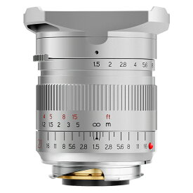 【正規品】TTArtisan 21mm F1.5 広角レンズ 大口径 フルサイズ マニュアルフォーカス ライカ Mマウント用 M2、M3、M4、M5、M6、M7、M8、M9、M9P、M10、M262、M240、M240P、M10P、M10M Leica Mなどのカメラに対応 (シルバー)