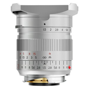 TTArtisan 21mm F1.5 �L�p�����Y ����a �t���T�C�Y �}�j���A���t�H�[�J�X ���C�J M�}�E���g�p M2�AM3�AM4�AM5�AM6�AM7�AM8�AM9�AM9P�AM10�AM262�AM240�AM240P�AM10P�AM10M Leica M�Ȃǂ̃J�����ɑΉ� (�V���o�[)