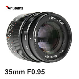 7artisans 35mm F0.95 カメラ交換レンズ APS-C 大口径 カメラCanon EOS-Mマウント用 Eos-M1 Eos-M2 Eos-M3 M5 M6 M10 M100 M50カメラ用