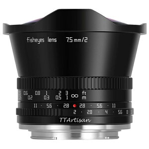 TTArtisan 7.5mm f2.0 ჌Y APS-C JpY }jAtH[JX SONY E xmX Canon EOS-M/R Nikon Z M43}EgΉ