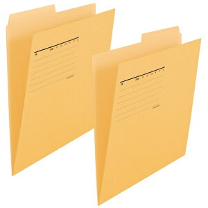 プラス カットフォルダー A4横マチなし 2山5組10枚 FL-062IF 87-337 イエロー