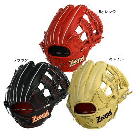 ジームス Zeems 硬式グラブ ユースモデル 内野手用 ZEEMS型ロゴ グラブ袋付 野球 硬式 グラブ グローブ ユース 中学 22AW(ZY-20C-ZEEMS)