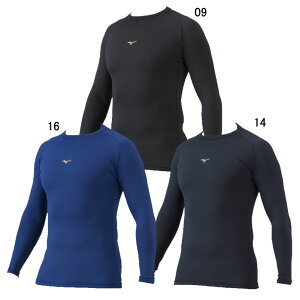 ミズノ MIZUNO ミズノプロ コンプレッションアンダーシャツ ローネック/長袖/野球 ユニセックス 一般 HC 野球 保温 吸汗 速乾 ストレッチ 23AW(12JAAC81)