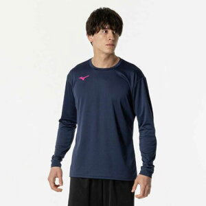 ミズノ MIZUNOBasicプラクティスシャツ 長袖バレーボール ウエア プラクティスシャツ/練習着(V2MAB532)