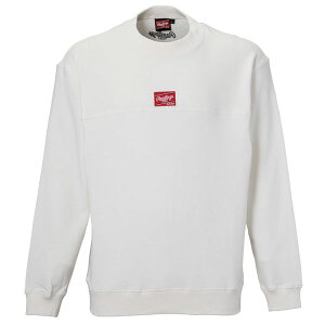 ローリングス Rawlings裏毛スウェットプルオーバークルー長袖シャツ 25AWAOS15F05