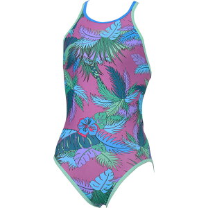 Speedo スピードVintage Aloha Crochet TurnS Suit水泳 水着レディース競泳用(非公認・stw02554-pu