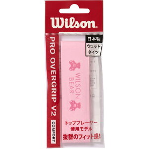 ybg̔F萔6zWilson EC\PRO OVERGRIP V2.0 BEAR PINK 1PKejX Obve[vwr84497080