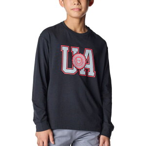 UNDER ARMOUR A_[A[}[UA PERFORMANCE COTTON VARSITY LOGO LONG SLEEVE T-SHIRT}`X|[c OTVcJR6007827-001