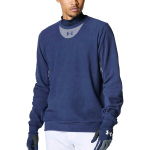 UNDER ARMOUR A_[A[}[UA MICRO FLEECE CREW싅\tg{[ t[XxAWPbg(6007969-410)