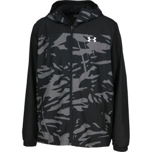 UNDER ARMOUR A_[A[}[UA TRICOT WOVEN FULL-ZIP HOODED JACKET싅\tg{[ g[jOVcY(6007972-001)