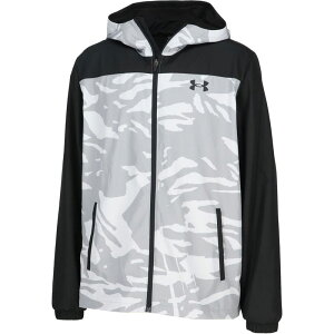 UNDER ARMOUR A_[A[}[UA TRICOT WOVEN FULL-ZIP HOODED JACKET싅\tg{[ g[jOVcY(6007972-035)