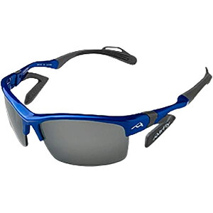 Airfly エアフライ鼻パッドがないスポーツサングラスAF-303 C-3ブルー偏光グレーレンズ組込みセットマルチスポーツ サングラス(af303c3p)