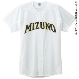 ミズノ MIZUNOメッシュシャツ(オープン型)(野球) (01ホワイト)野球 ウェア ユニフォームシャツ(52MW16801)