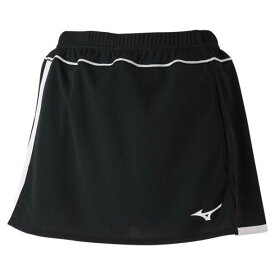 ミズノ MIZUNOスカート(インナー・ポケット付キ ラケットスポーツ)(レディース) (91ブラック×ホワイト)テニス ソフトテニス ウェア ゲームパンツ スカート(62JB0203)