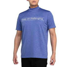 ミズノ MIZUNOダブルジャガード半袖モックネックシャツ(メンズ)ゴルフ ウエア トップス 半袖シャツ(E2MAA019)