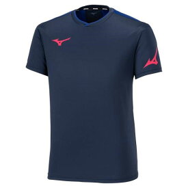 ミズノ MIZUNOプラクティスシャツ (ラケットスポーツ) ユニセックステニス/ソフトテニス ウエア Tシャツ/ポロシャツ(72MAA300)