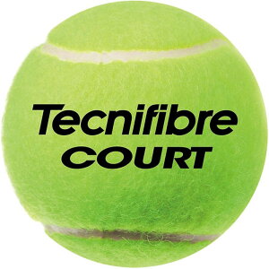 【ロット販売:入り数4球×15】Tecnifibre(テクニファイバー)COURT 4球入り硬式テニス ボール 硬式テニスボール(TBA4CT1)