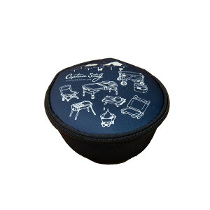 CAPTAIN STAG(キャプテンスタッグ)シェラカップケース(アウトドアギア / ネイビー)トレッキング キャンプ用品 食器 フォーク スプーン(UH3020)