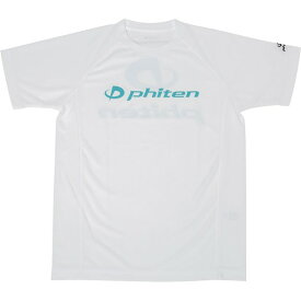 ファイテン PHITENRシャツSPハンソデ WH/Bグリーン Mボディケア 半袖Tシャツ(jg395004)