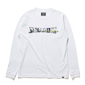 spalding(スポルディング)L/STシャツ デジタルノイズロゴバスケット長袖Tシャツ(smt22117-2000)