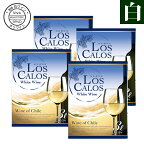3L ボックスワイン ワイン ワインセット BIB ロスカロス 白 3000ml×4個 バッグインボックス 送料無料 一部地域除く 辛口 チリワイン チリ 紙パック 辛口 白ワイン 大容量 まとめ買い
