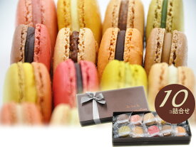 贈り物 お中元 【 マカロン 10個 セット】 手土産 ギフト 贈り物 プレゼント スイーツ お菓子 アイスケーキ チョコレート 誕生日 ケーキ プレゼント 贈り物 お祝い ケーキ お返し 内祝い フランス グルメ お取り寄せ バレンタイン ホワイトデー