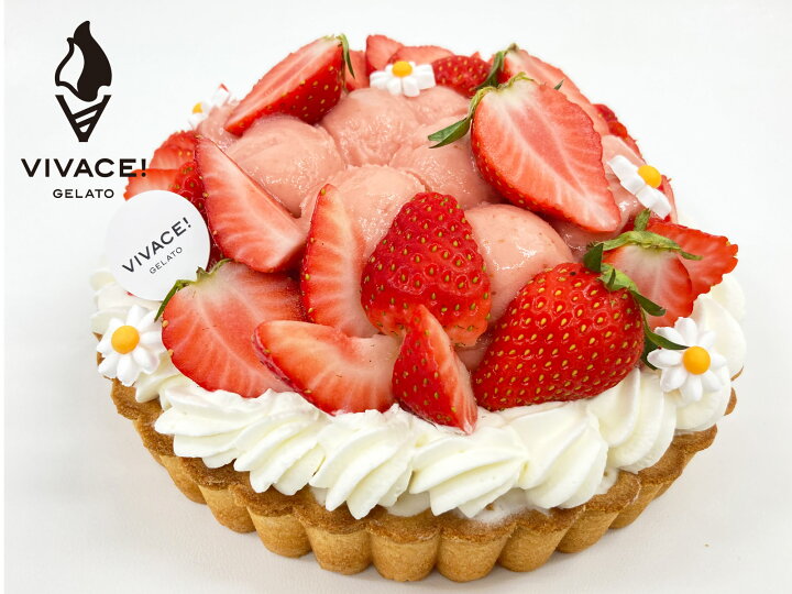 楽天市場 いちごのアイスタルト 6号 メッセージプレート無料 ローソク10本付き 旬 アイスケーキ ギフト いちご 記念日 フルーツ 誕生日 バースデー 内祝い プレゼント おくりもの かわいい お祝い ケーキ お返し おしゃれ お中元 ランキング 父の日 Vivace