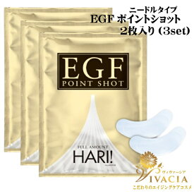 ニードルタイプ 美容液 EGFポイントショット2枚入り3セット エイジングケア EGF ハリ型 美容液 マイクロニードル 目元 たるみ ほうれい線 アイパッチ ハリ 保湿ケア アイパッチ クマ クルード化粧品