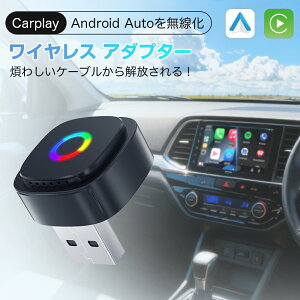 2IN1 CarPlay Android Auto CX A_v^[ J[vC  5G WiFi BT5.4 AhChI[g CX AI BOX ڑ ~j Type A&Ct Siri/GoogleAVX^g
