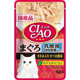 チャオパウチ　乳酸菌入り　まぐろ　ささみかつお節味　40g