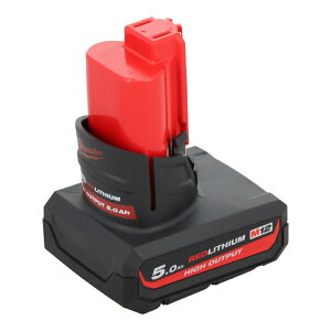 Milwaukee �~���E�H�[�L�[ M12 5.0Ah �p���[�u�[�X�g�o�b�e���[ �H�� �d���H��{�� �o�b�e�� �[�d�� �r�o�z�[��