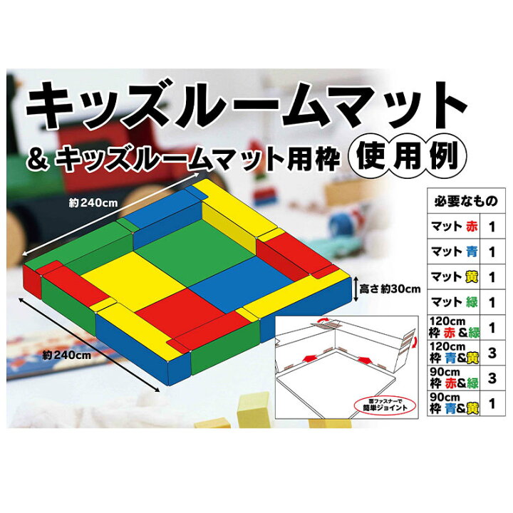 楽天市場】キッズルームマット用枠 約巾90X30CM角 ビバホーム 家具 