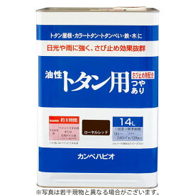 カンペハピオ　油性トタン用　ローヤルレッド　14L 養生 塗料 業務用塗料 屋根用塗料 ビバホーム