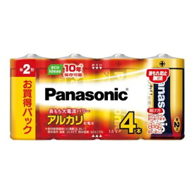 PA　アルカリ乾電池単2　LR14XJ／4SW 家電 電池 アルカリ電池 ビバホーム