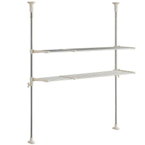 ベストコ つっぱりキッチンラック2段 生活 掃除 水廻 台所収納 収納棚 ラック ビバホーム