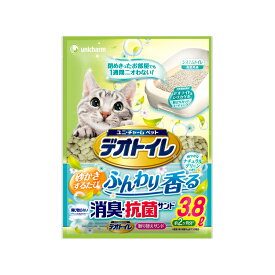 デオトイレふんわり香る消臭抗菌サンド　グリーンの香り3．8L ペット 犬 猫用品 ビバホーム