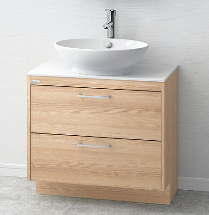 楽天市場 洗面台本体のみ おしゃれ 洗面化粧台 間口750ｍｍ アサヒ衛陶 オーラ Lkau750afj 送料無料 ビバ建材通販