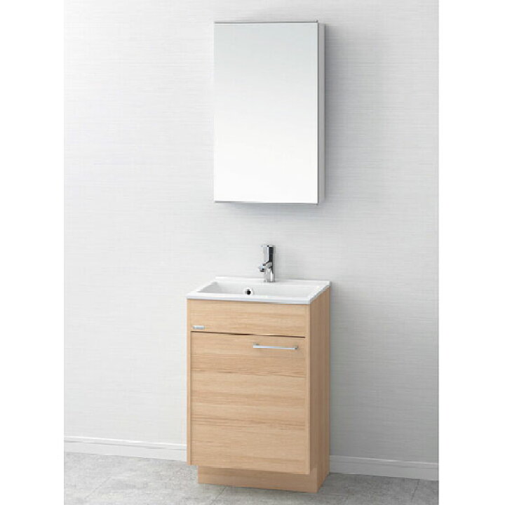 楽天市場 洗面台 おしゃれ 洗面化粧台 間口500ｍｍ アサヒ衛陶 アール Lkea500tfnjmm45 送料無料 ビバ建材通販