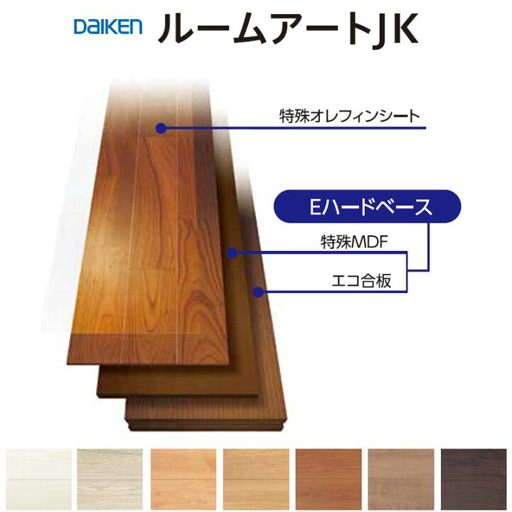 楽天市場】大建工業 床材 フローリング ルームアートJK 12mm厚 303 