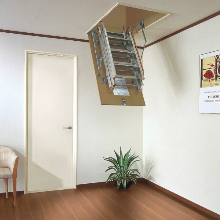楽天市場】大建工業 スライドタラップ 天井収納用はしご CQ0336-2 36型 