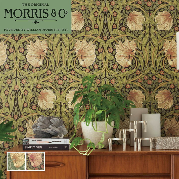 楽天市場】モリス 壁紙 ピンパーネル インポート Morris ＆ Co 輸入 