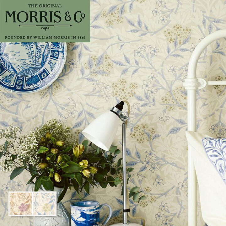 楽天市場】モリス 壁紙 ジャスミン インポート Morris ＆ Co 輸入壁紙 