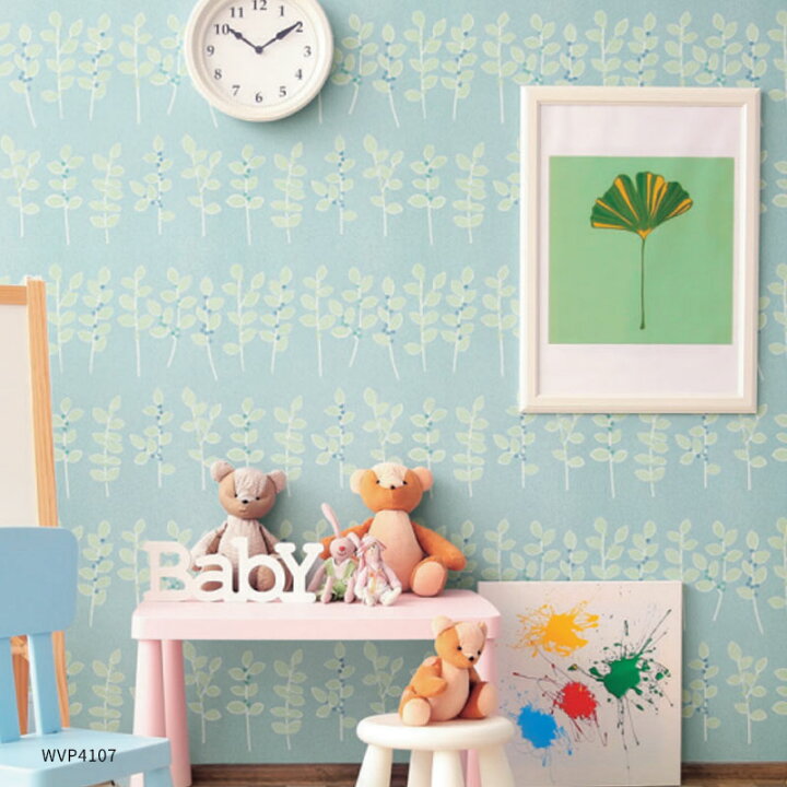 楽天市場 壁紙 東リ カジュアル壁紙 フラワー リーフ のりなし のり付き クロス Wvp4107 ビバ建材通販