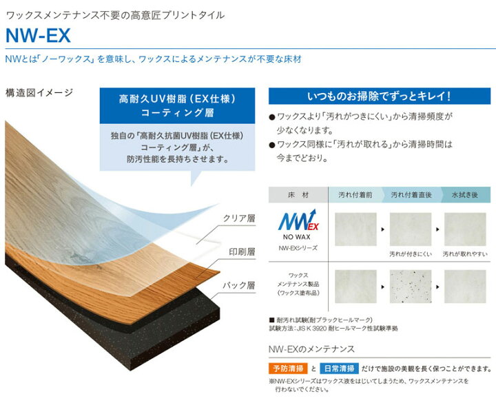 楽天市場 フロアタイル 東リ 450mm 450mm イークリンnw Ex サンドストーン Ect5010 ビバ建材通販
