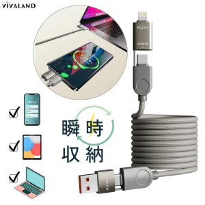 yg̔pzy}Olbgz [dP[u }Olbg ^CvC USB 4in1 iPhone16 iPhone16e type-c [dP[u 240W PD[d 100W iphone[dP[u iPhone15 Type-C ^CvC P[u 1.2m ipad iPhone And