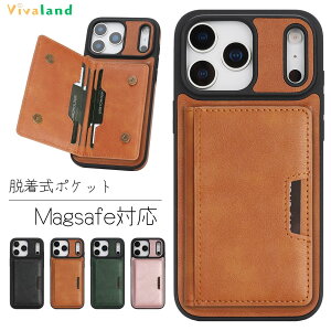 iPhone�P�[�X magsafe �}�O�l�b�g �J�[�h�P�[�X ��܂� iPhone 17 �P�[�X iPhone16 �P�[�X iPhone 15 �P�[�X iPhone14�P�[�X iPhone 13 �P�[�X iPhone12 �P�[�X �A�C�z�� 17 �J�o�[ �~�j���z 2in1 ��O�� �|�P�b�g 