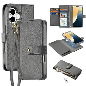 【分離型】iphone 16e ケース 手帳型 iphone 16 ケース 本革 iPhone 16pro ケース ストラップ カード iphone16pro ケース マグセーフ iPhone 16 Pro Max ケース magsafe iPhone 16 plus ケース スマホケース レザー カー